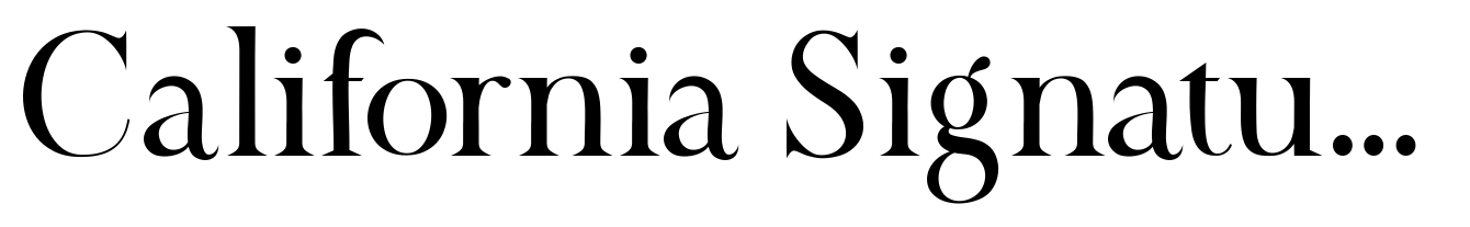 California Signature Serif Regular